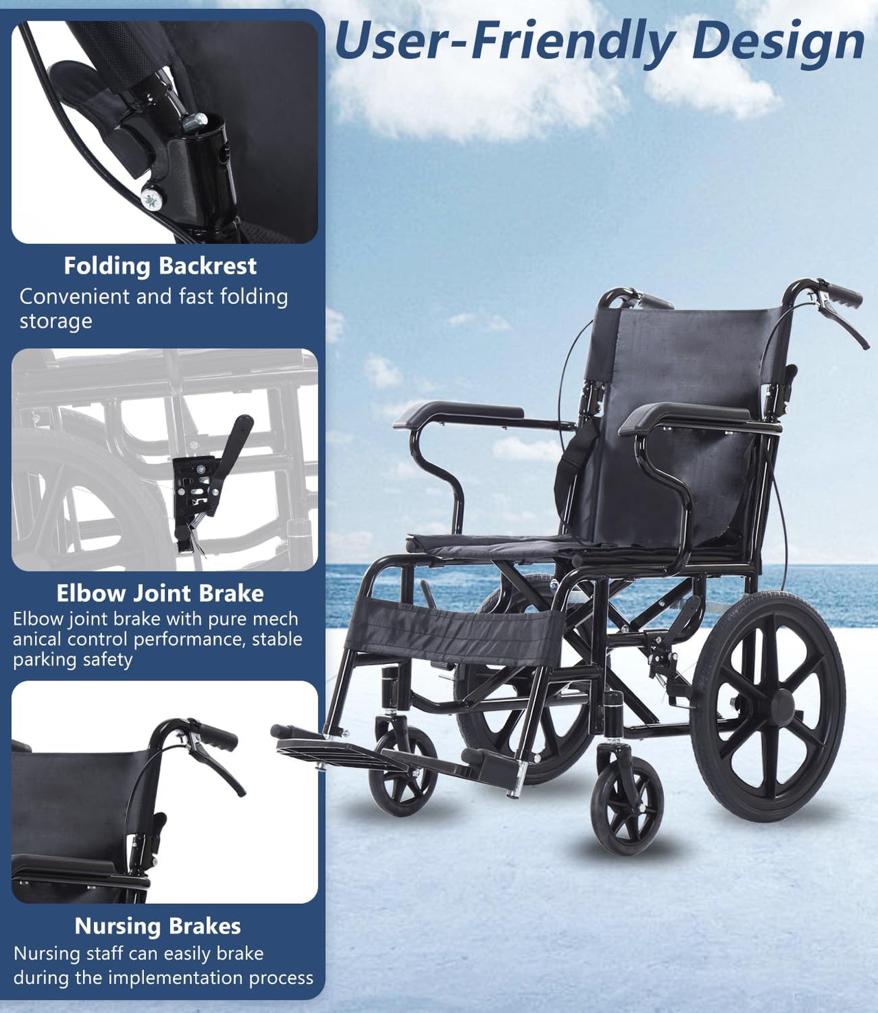 Wheelchair Folding Wheel Chair