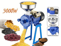Thumbnail for 3000W Electric Grain Mill Grinder Machine for Commercial Home Coffee Bean Spice Corn Wheat Flour Rice Nut Cereal Tofu Sorghum Milling Refining
