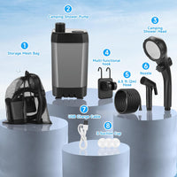 Thumbnail for Portable Shower Kit Camping Shower Kit