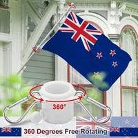 Thumbnail for Flag Pole Holder Kit Aluminum Porch Flagpole with Bracket