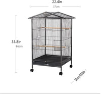 Thumbnail for Large Bird Cage Parrot Cage with Stand Carrier