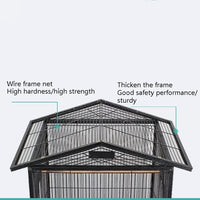Thumbnail for Large Bird Cage Parrot Cage with Stand Carrier