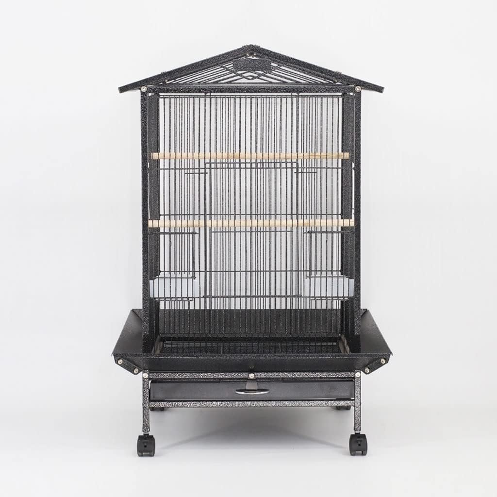 Large Bird Cage Parrot Cage with Stand Carrier