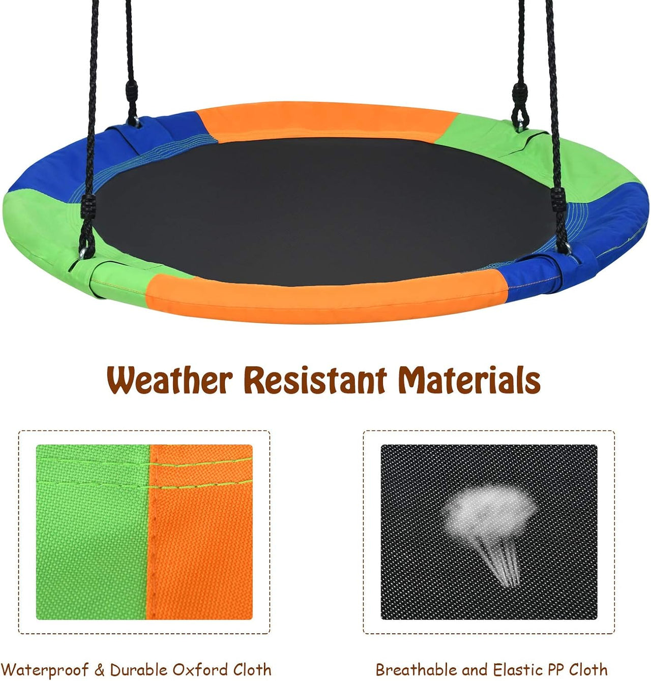 Outdoor Swing with Hanging Strap Kit