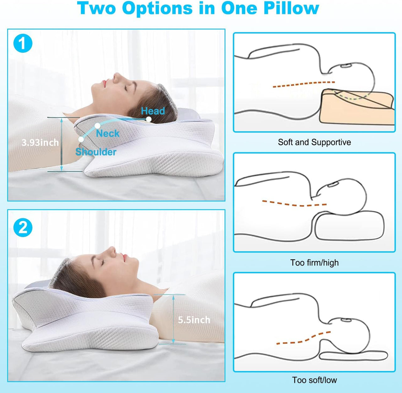 Cervical Neck Pillow