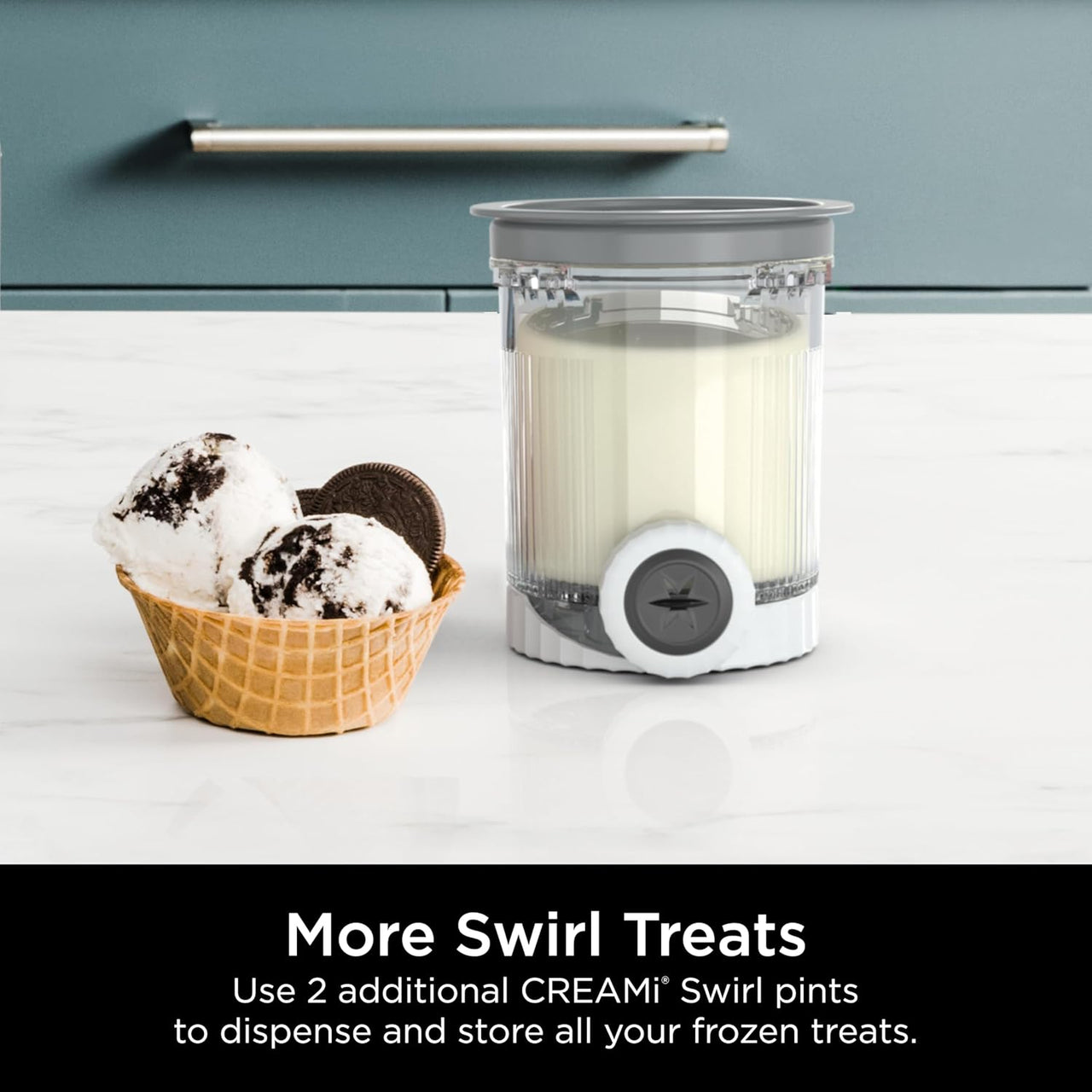 2Pcs Ice Cream Pints and Lids Compatible with NC700 Series Ninja