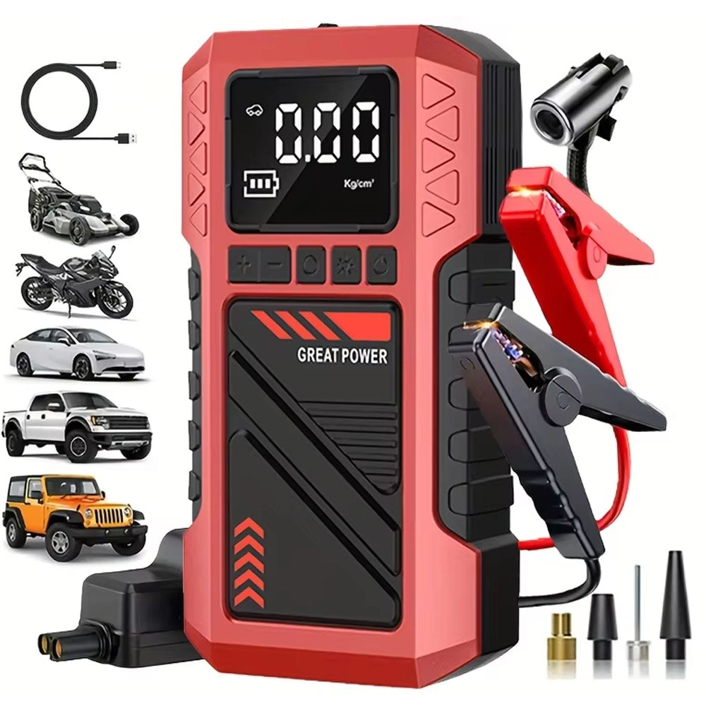 Car Jump Starter with Tyre Inflator