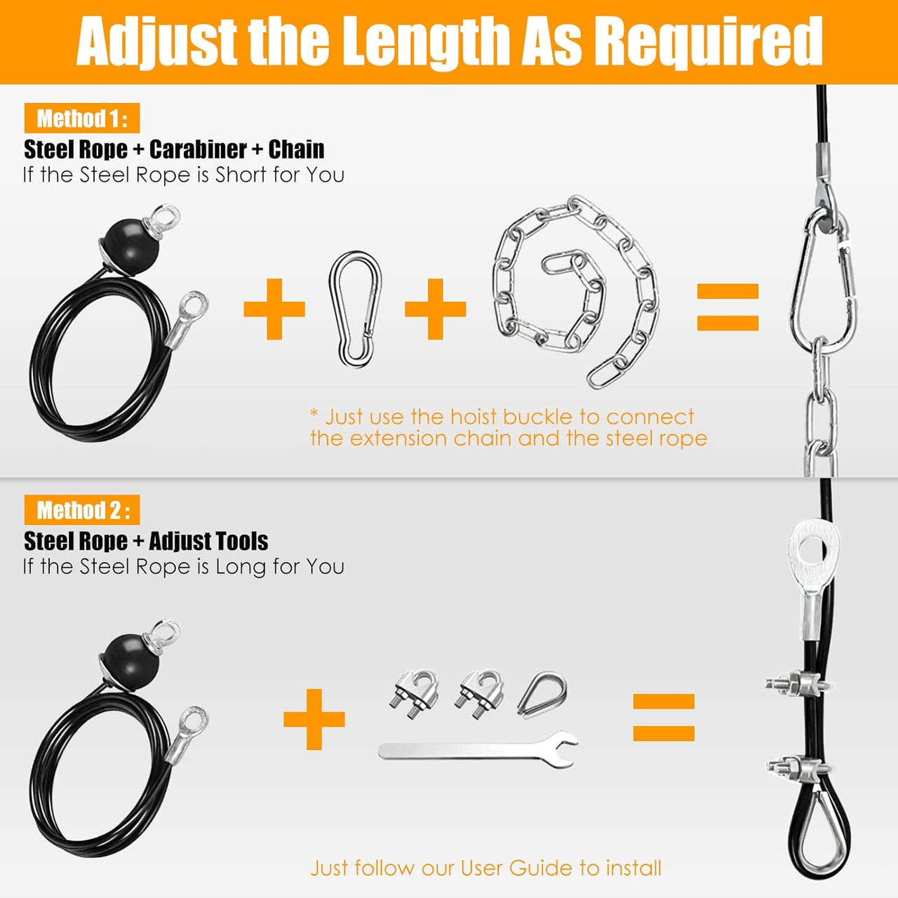 Fitness Pulley Cable System for Home Gym Weight Lifting