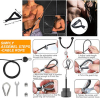Thumbnail for Fitness Pulley Cable System for Home Gym Weight Lifting