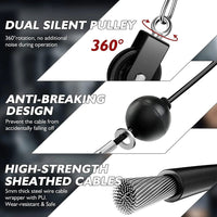 Thumbnail for Fitness Pulley Cable System for Home Gym Weight Lifting