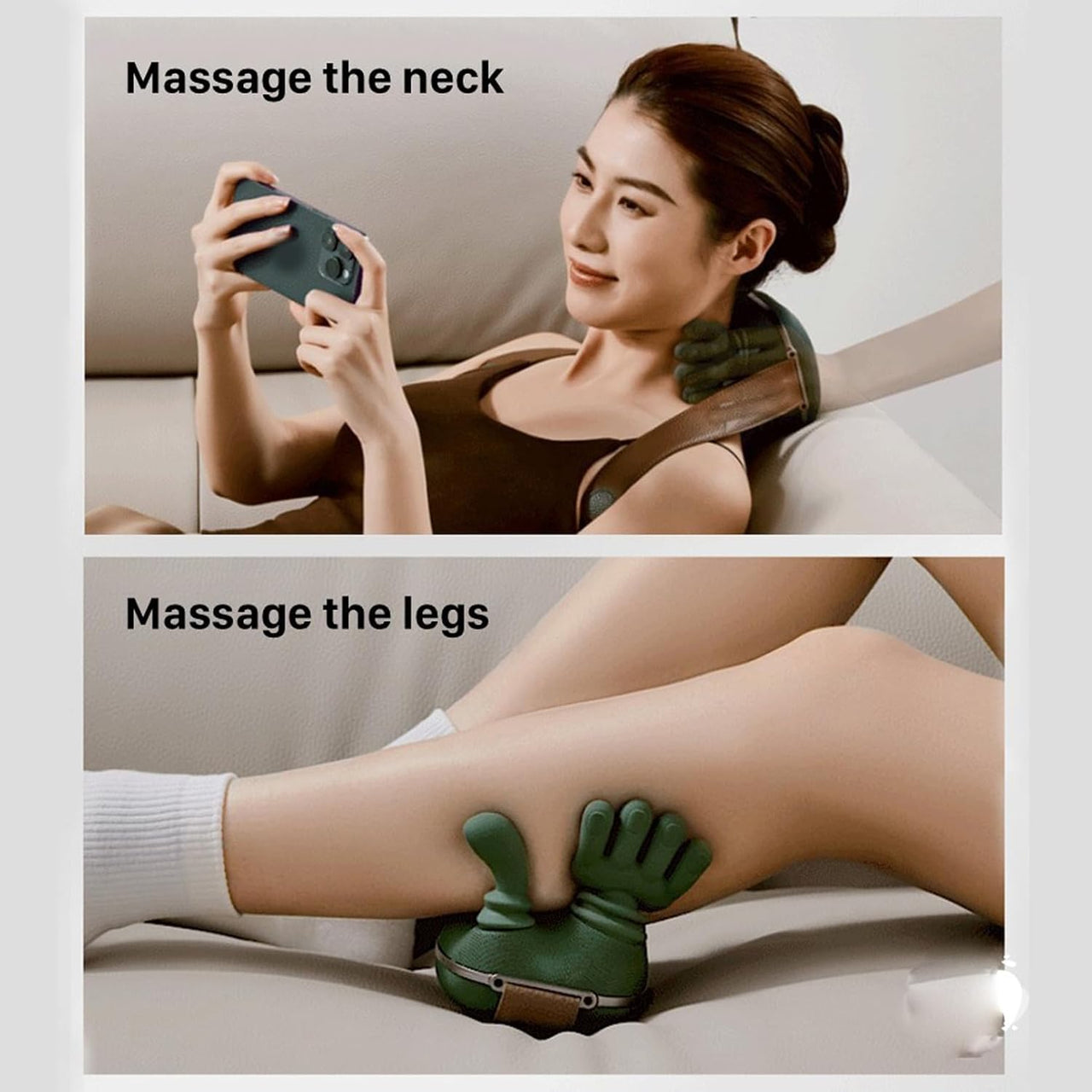 Neck Massager with Adjustable Kneading Modes