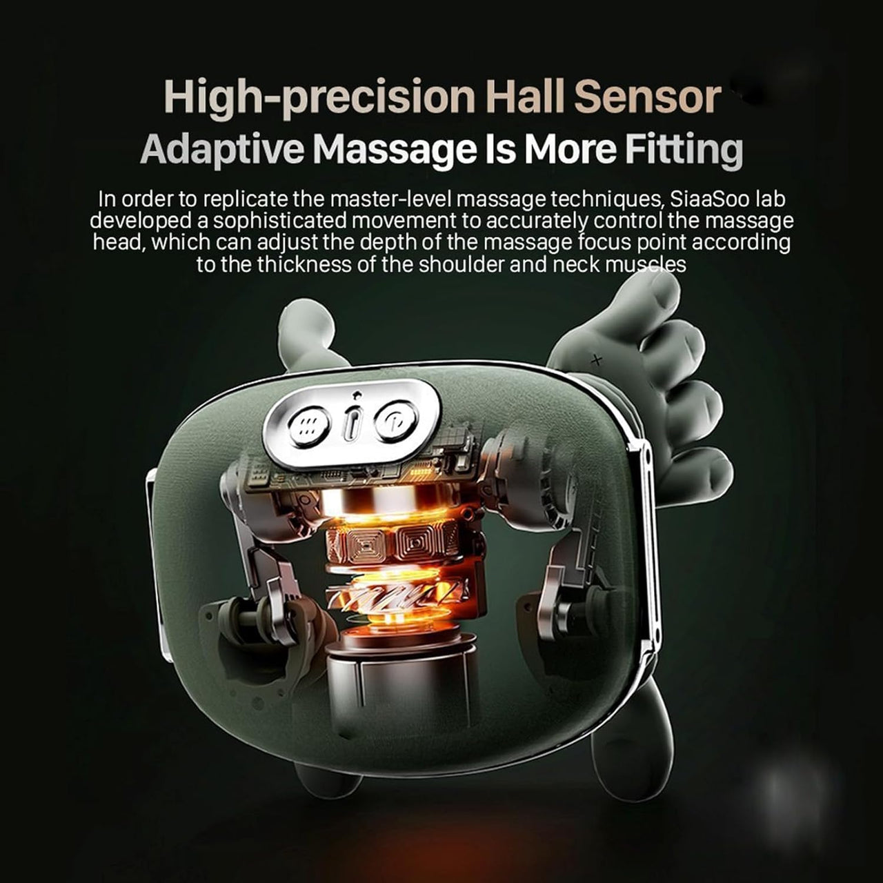 Neck Massager with Adjustable Kneading Modes