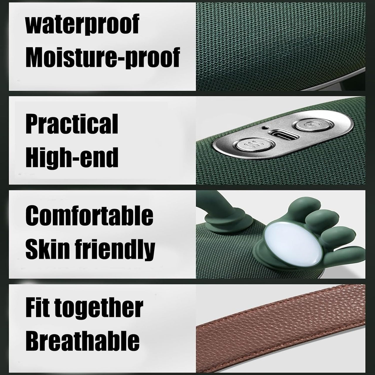 Neck Massager with Adjustable Kneading Modes