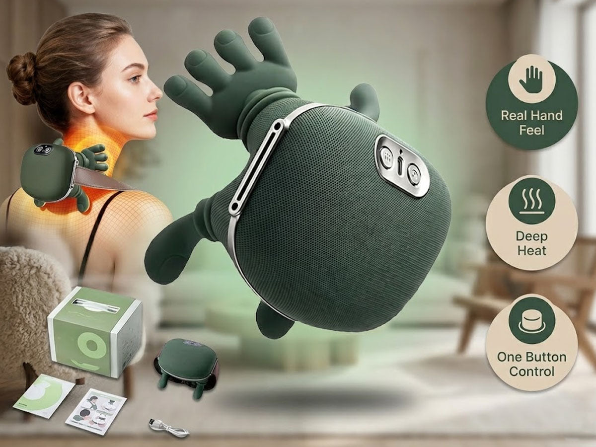 Neck Massager with Adjustable Kneading Modes