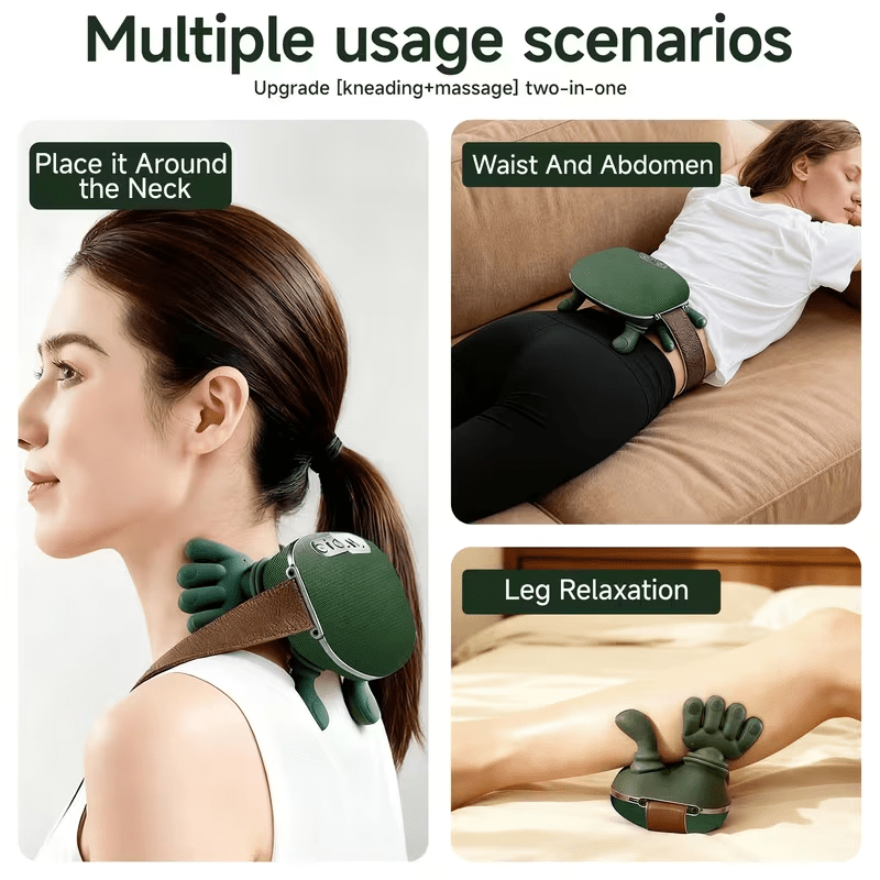 Neck Massager with Adjustable Kneading Modes