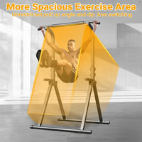 Thumbnail for Full view of the Homyspire chin up pull up station in a home gym setting.