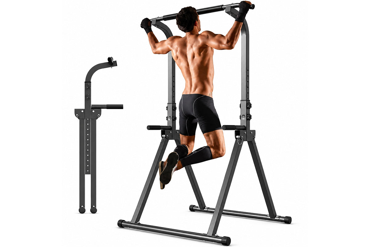 Multi-functional chin up pull up station for a complete upper body workout