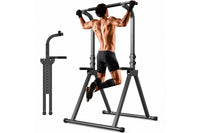 Thumbnail for Multi-functional chin up pull up station for a complete upper body workout