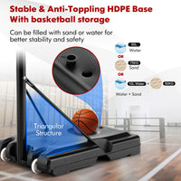 Thumbnail for Basketball Hoop with stand height adjustable Hoop 3.05m