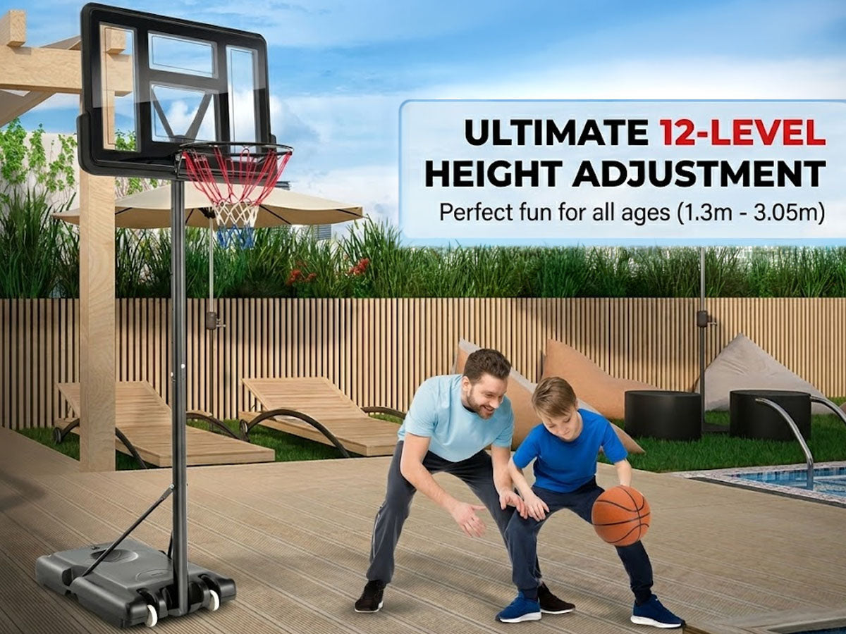 Basketball Hoop with stand height adjustable Hoop 3.05m