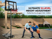 Thumbnail for Basketball Hoop with stand height adjustable Hoop 3.05m