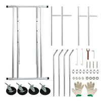 Thumbnail for Heavy Duty Double Hanging Rails Metal Garment Rack Stand