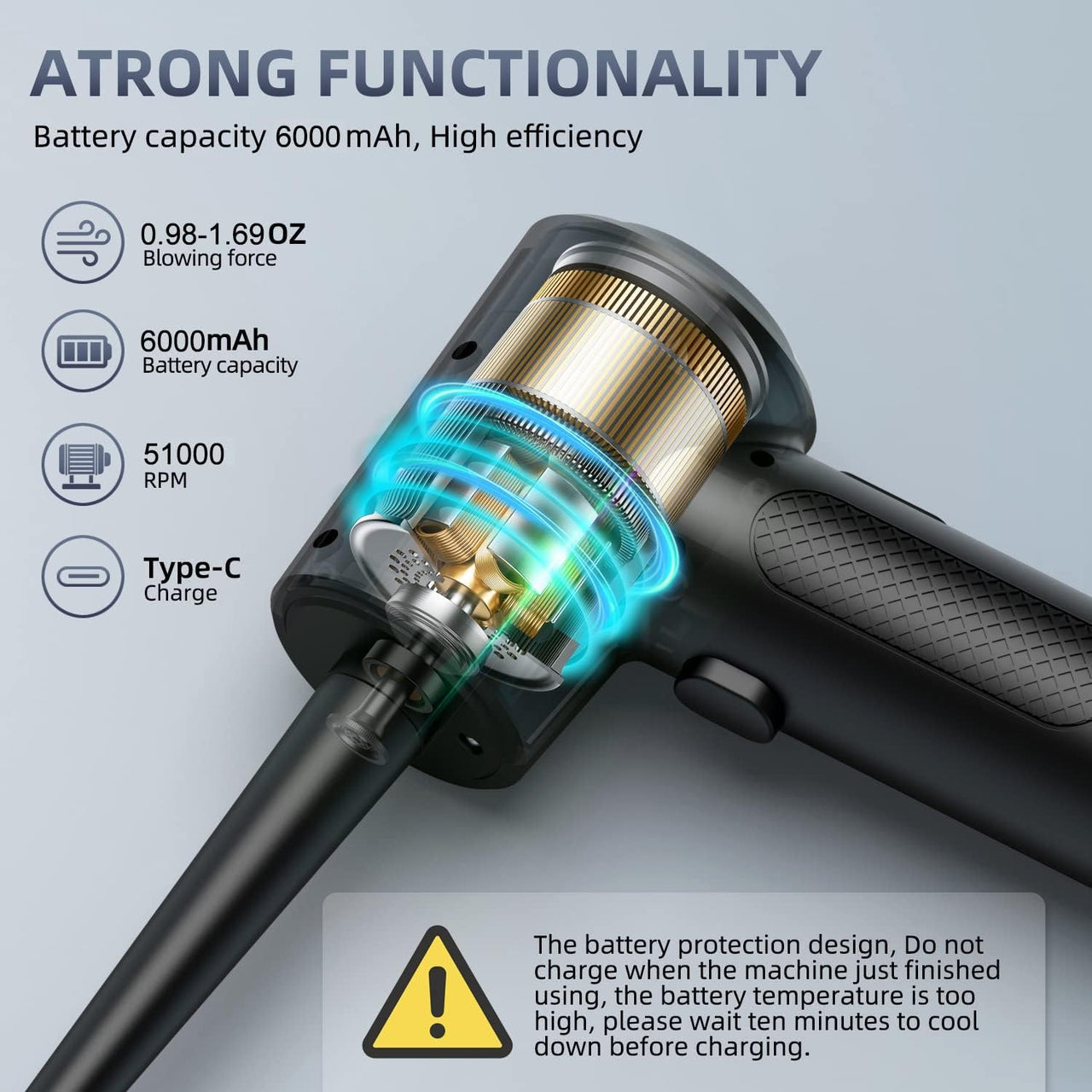 Rechargeable Cordless Electric Air Duster