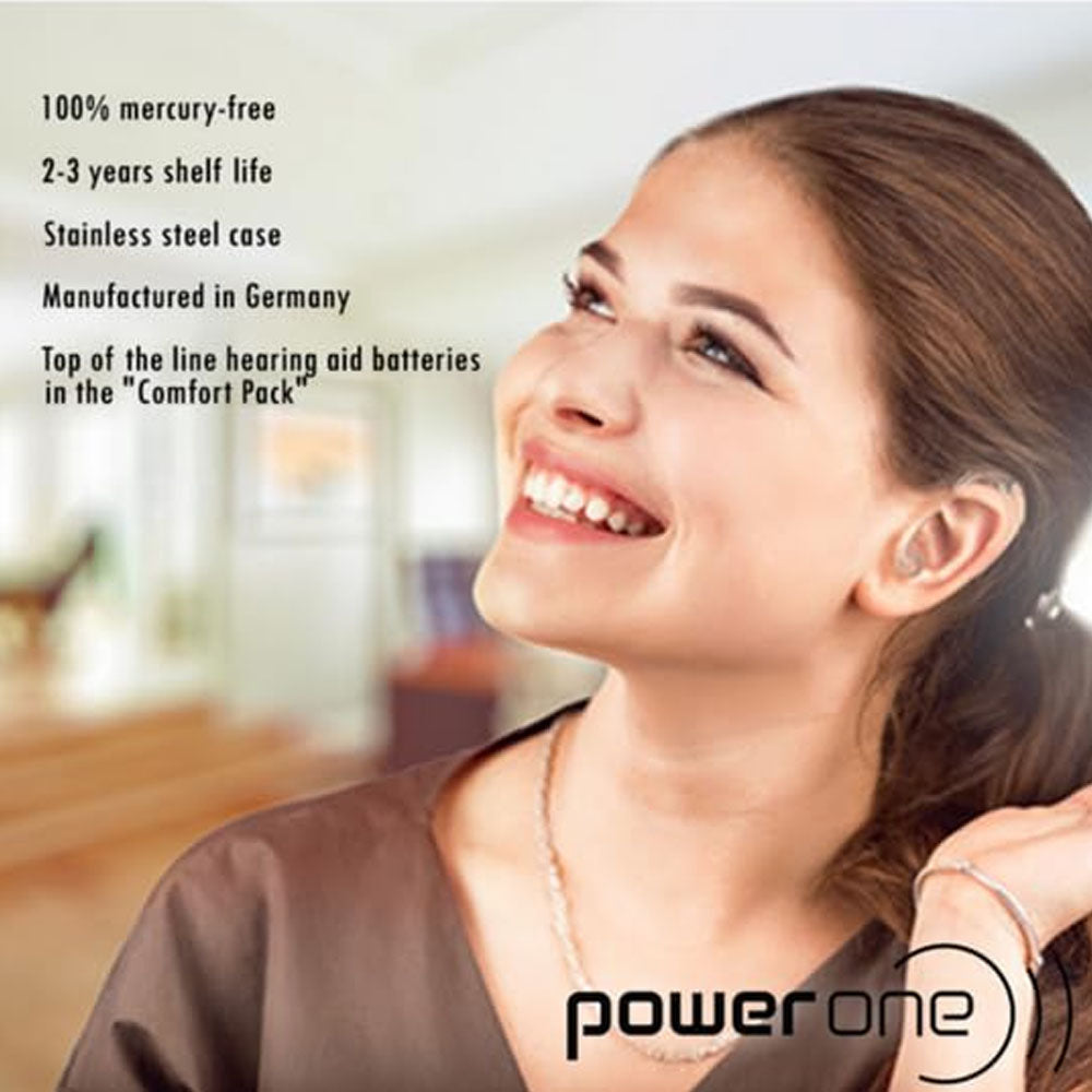 Power one P312 size 312 Hearing Aid Batteries 60 Pack