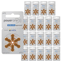 Thumbnail for Power one P312 size 312 Hearing Aid Batteries 60 Pack