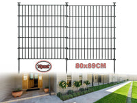 Thumbnail for 10 Pack Metal Garden Barrier Fence - 80x69cm Animal Fence Panels, Decorative Garden Border
