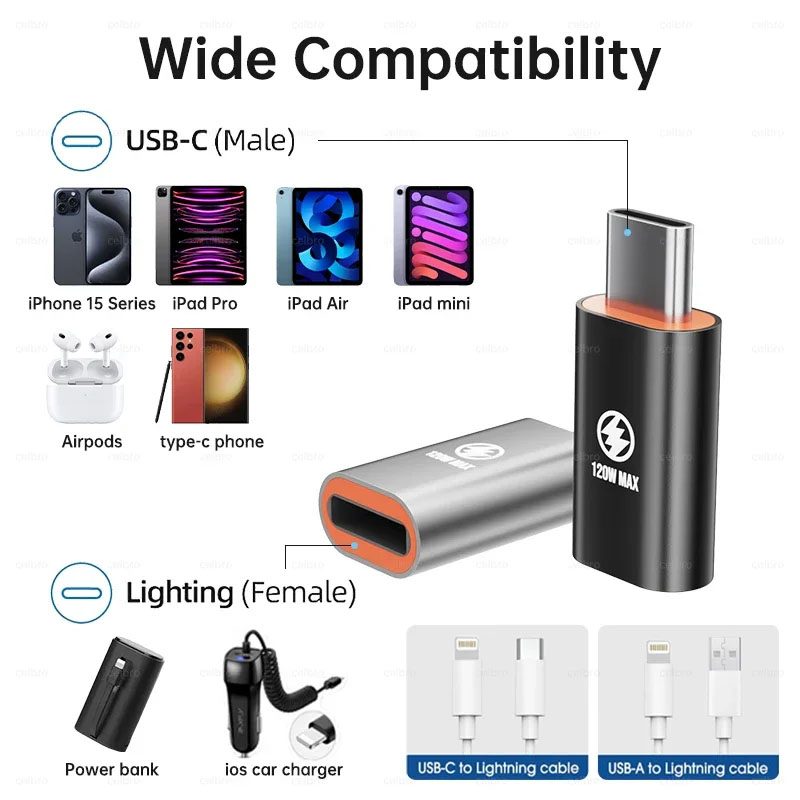 Apple Lightning to USB-C Adapter