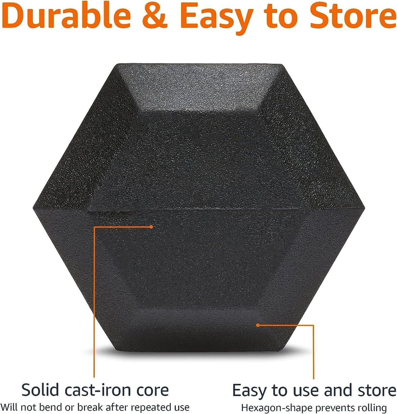 Dumbbell Set - 2 x 5kg Hex Weights