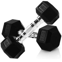 Thumbnail for Dumbbell Set - 2 x 5kg Hex Weights