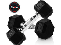 Thumbnail for Dumbbell Set - 2 x 5kg Hex Weights