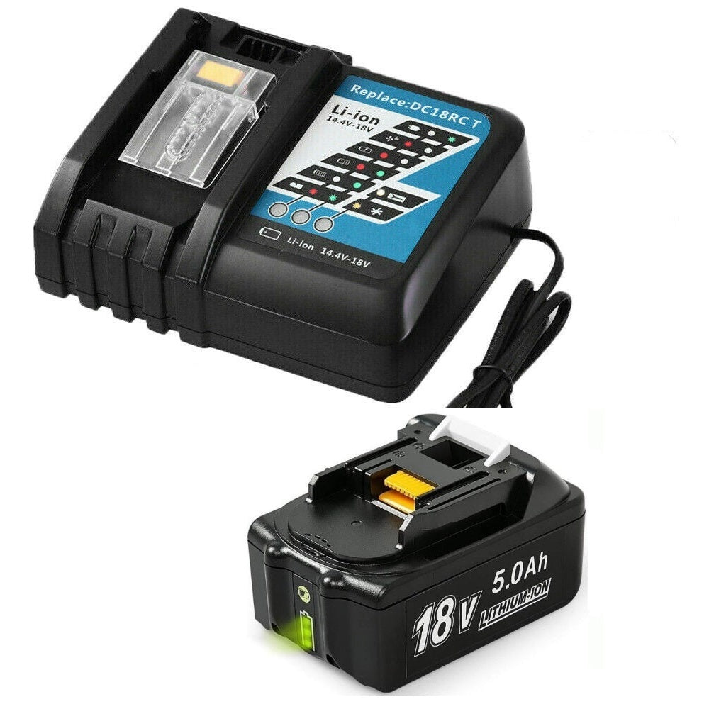 Makita battery and charger ready for fast charging