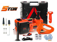 Thumbnail for 5Ton 12V Car Electric Hydraulic Floor Jack Lift + Impact Wrench Kit Box 3 in 1