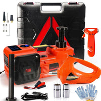 Thumbnail for 5Ton 12V Car Electric Hydraulic Floor Jack Lift + Impact Wrench Kit Box 3 in 1