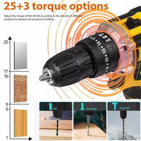 Thumbnail for Cordless Impact Electric Drill Driver with Battery