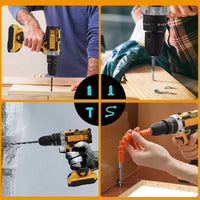 Thumbnail for Cordless Impact Electric Drill Driver with Battery