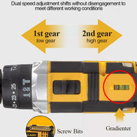 Thumbnail for Cordless Impact Electric Drill Driver with Battery