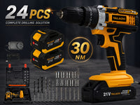 Thumbnail for Cordless Impact Electric Drill Driver with Battery