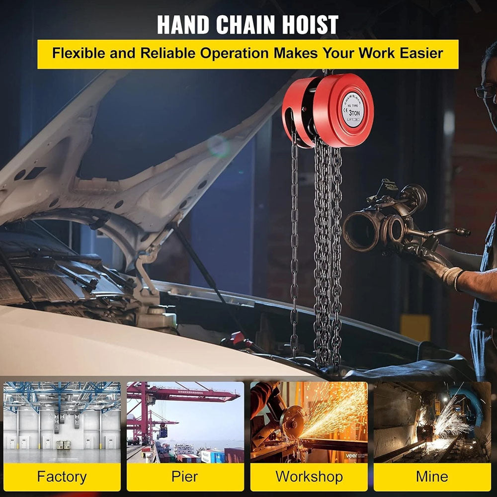 Chain Block Tackle Hoist 3T 3M