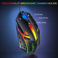 Thumbnail for 5 in 1 Layout Wired 104 Keys Gaming Keyboard Mouse Headphone Speaker RGB PC Xbox