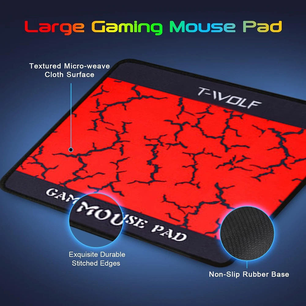 5 in 1 Layout Wired 104 Keys Gaming Keyboard Mouse Headphone Speaker RGB PC Xbox