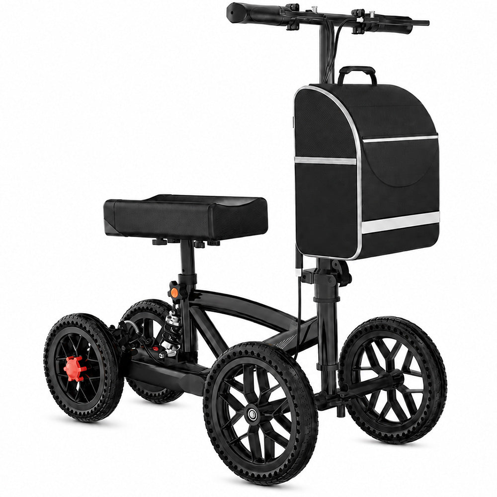 Knee Scooter Walker Steerable Mobility Walking Equipment Wheelchair Medical Crutch Broken Foot Ankle Leg Surgery Injury