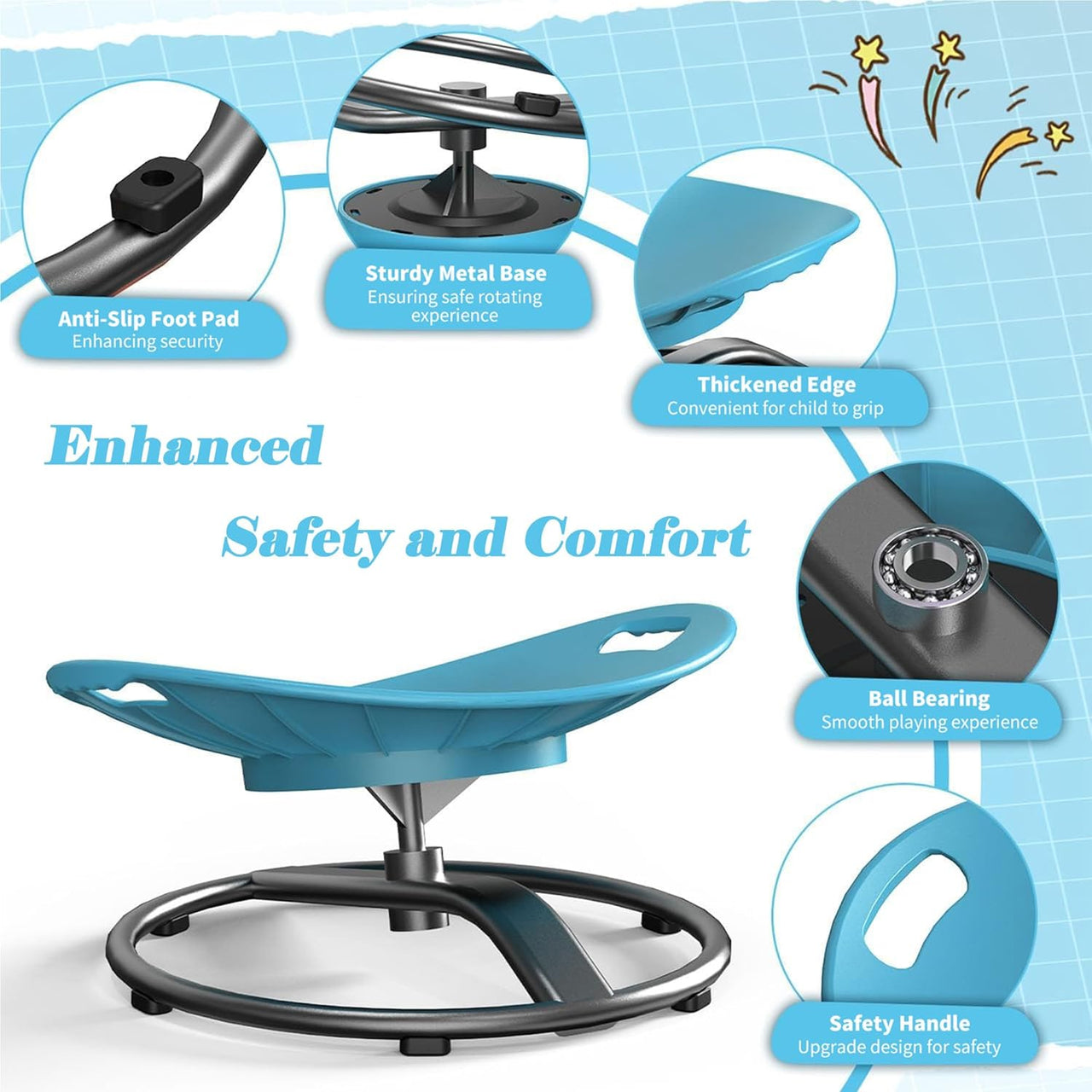 Youths Sensory Spinning Chair