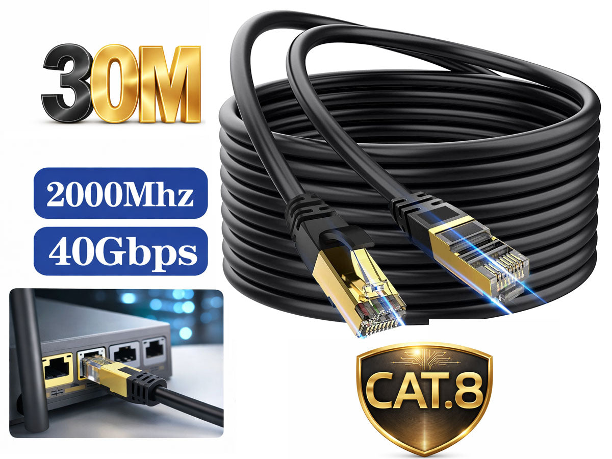 Lan cable Ethernet Cable 30m CAT8 Network Cable