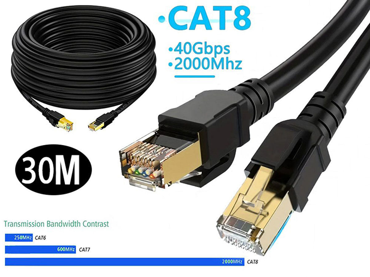 Lan cable Ethernet Cable 30m CAT8 Network Cable