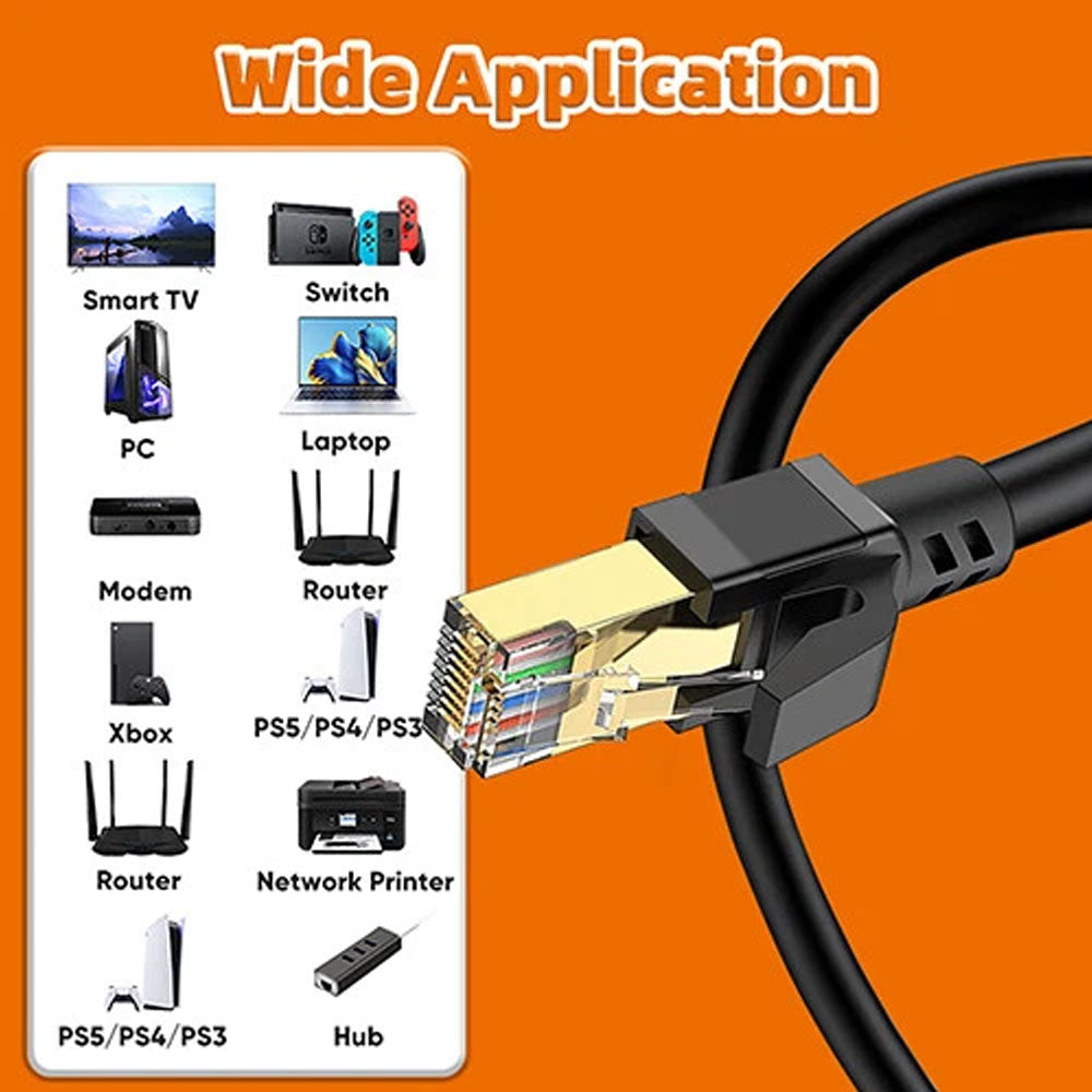 Lan cable Ethernet Cable 30m CAT8 Network Cable