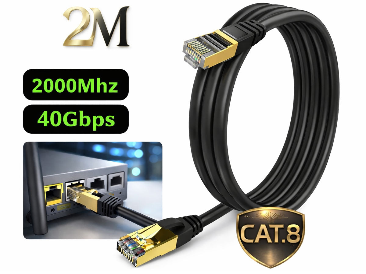 Lan cable Ethernet Cable 2m CAT8 Network Cable